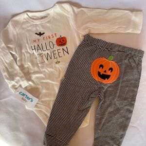 Carters 2 piece halloween-set 9 months